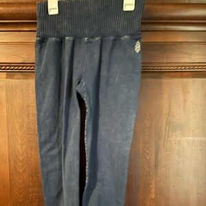 Free People Denim Blue Leggings medium